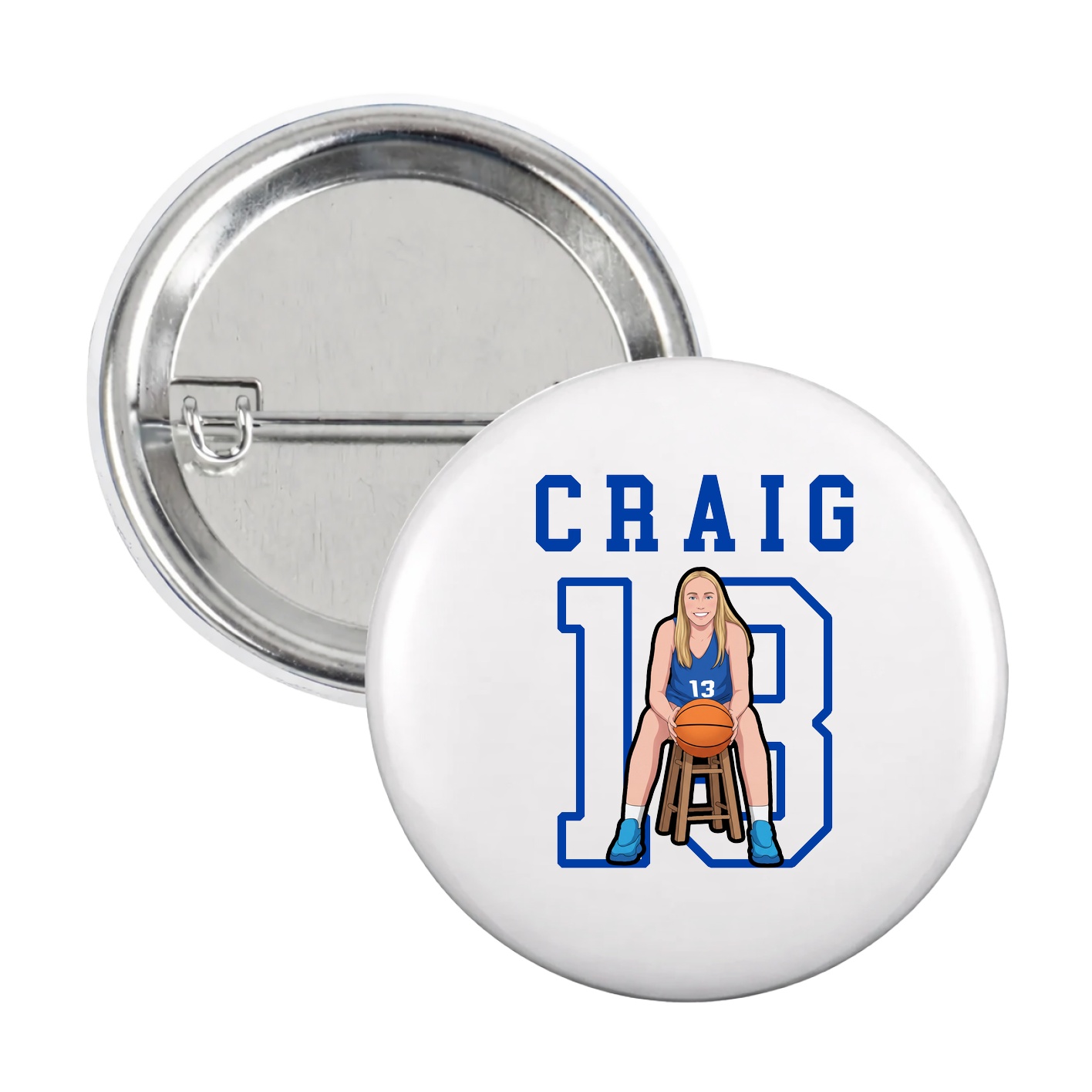 Game Day Button — Shirsey in White