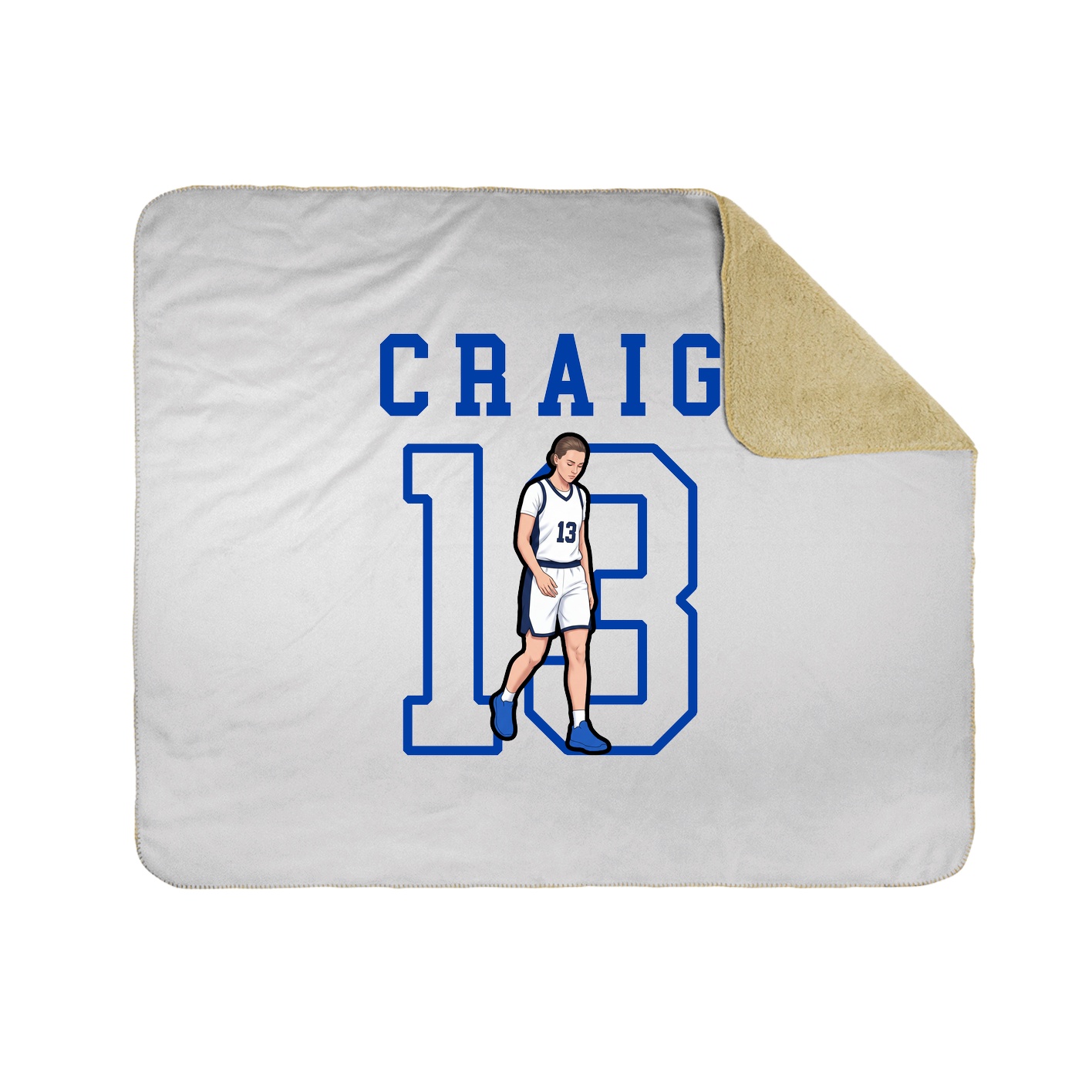 Throw Blanket — Shirsey in White