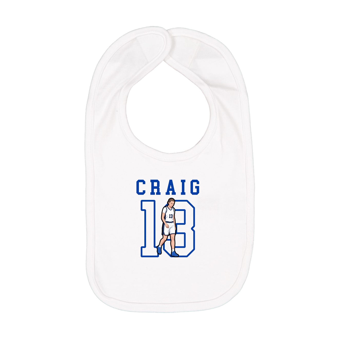 Infant Bib — Shirsey in White