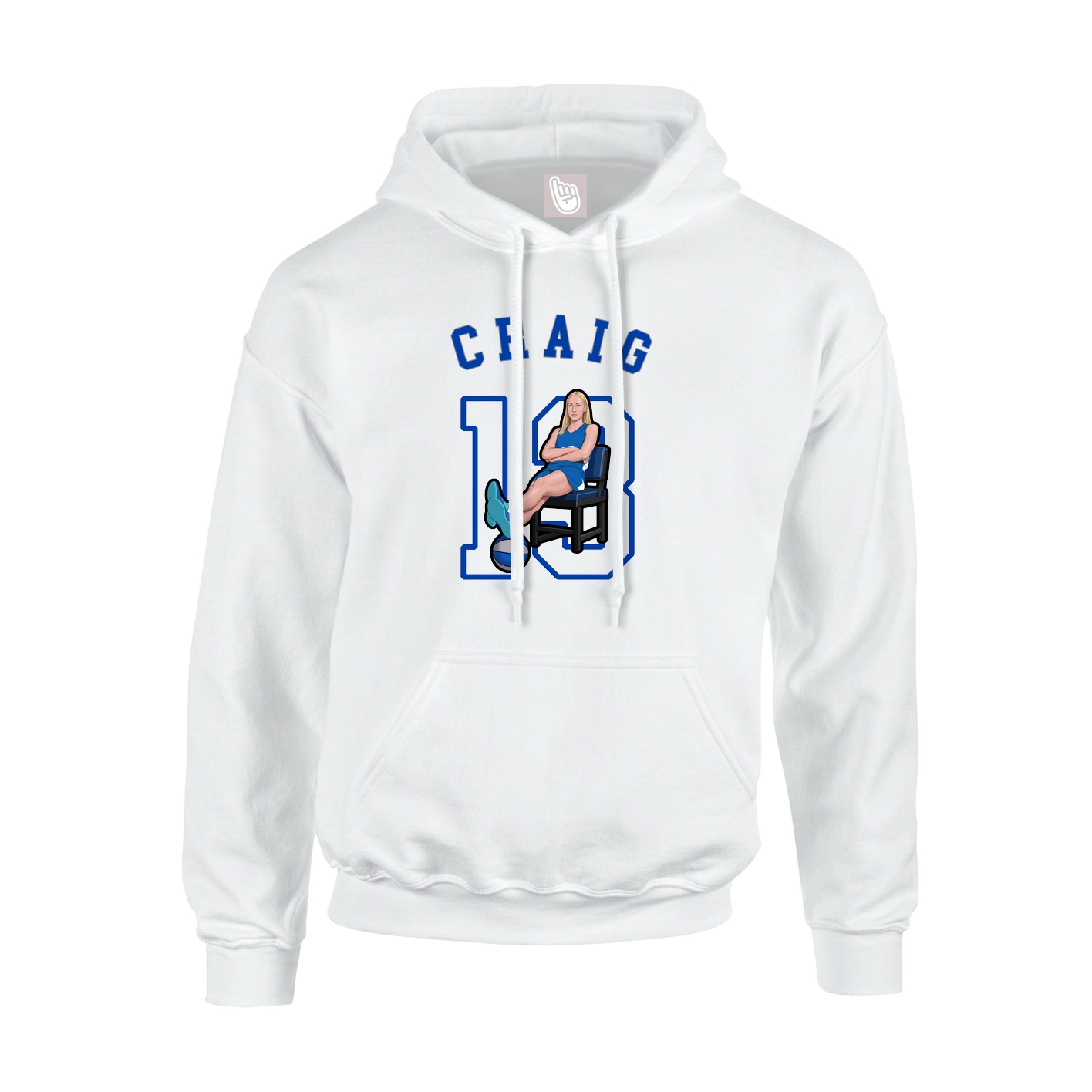 Hoodie — Shirsey Arch in White