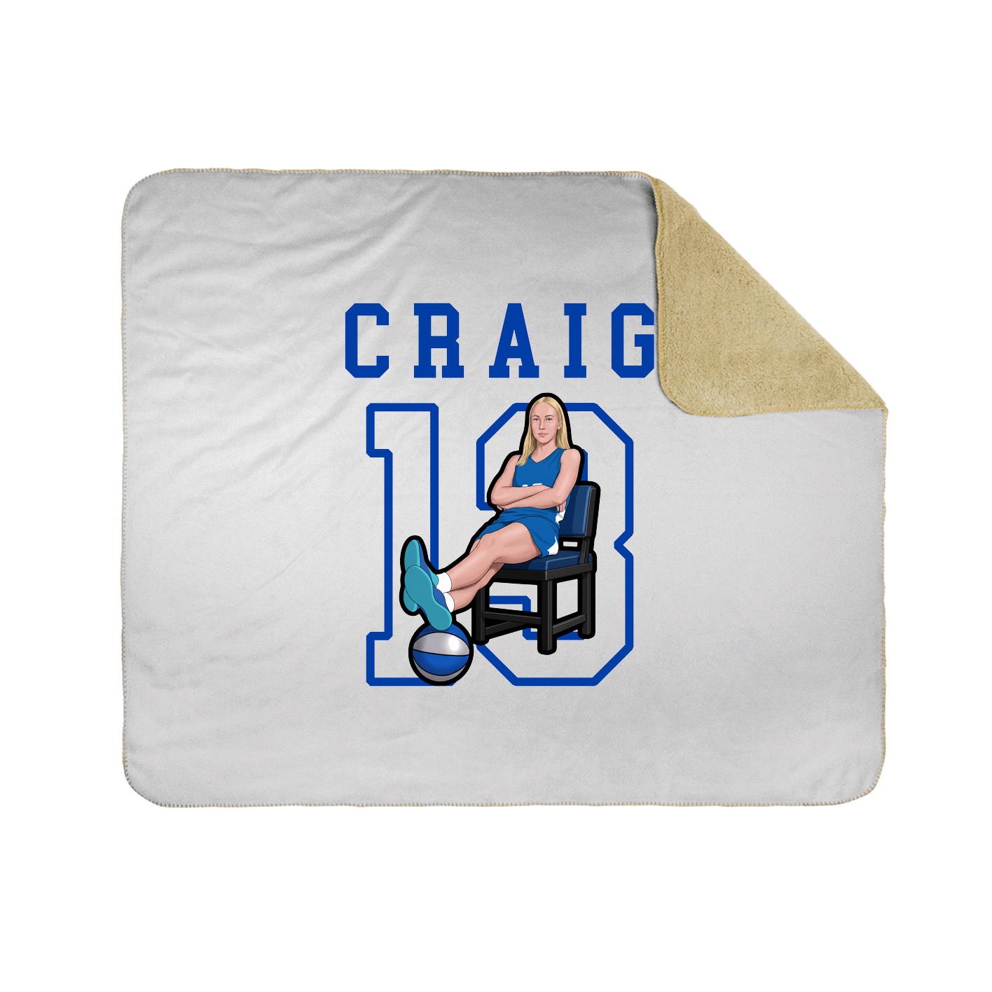 Throw Blanket — Shirsey in White