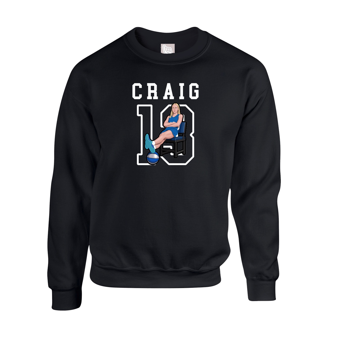 Fleece Crew — Shirsey in Black