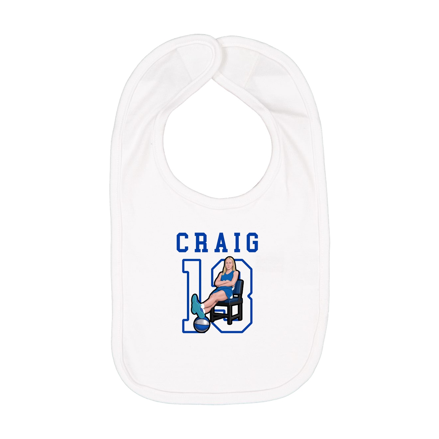 Infant Bib — Shirsey in White