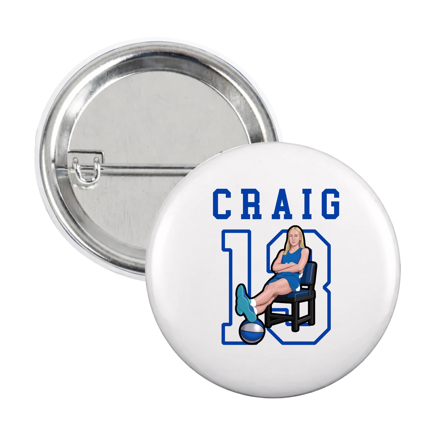 Game Day Button — Shirsey in White