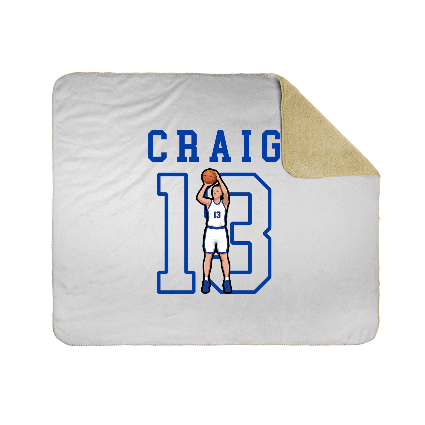 Throw Blanket — Shirsey in White