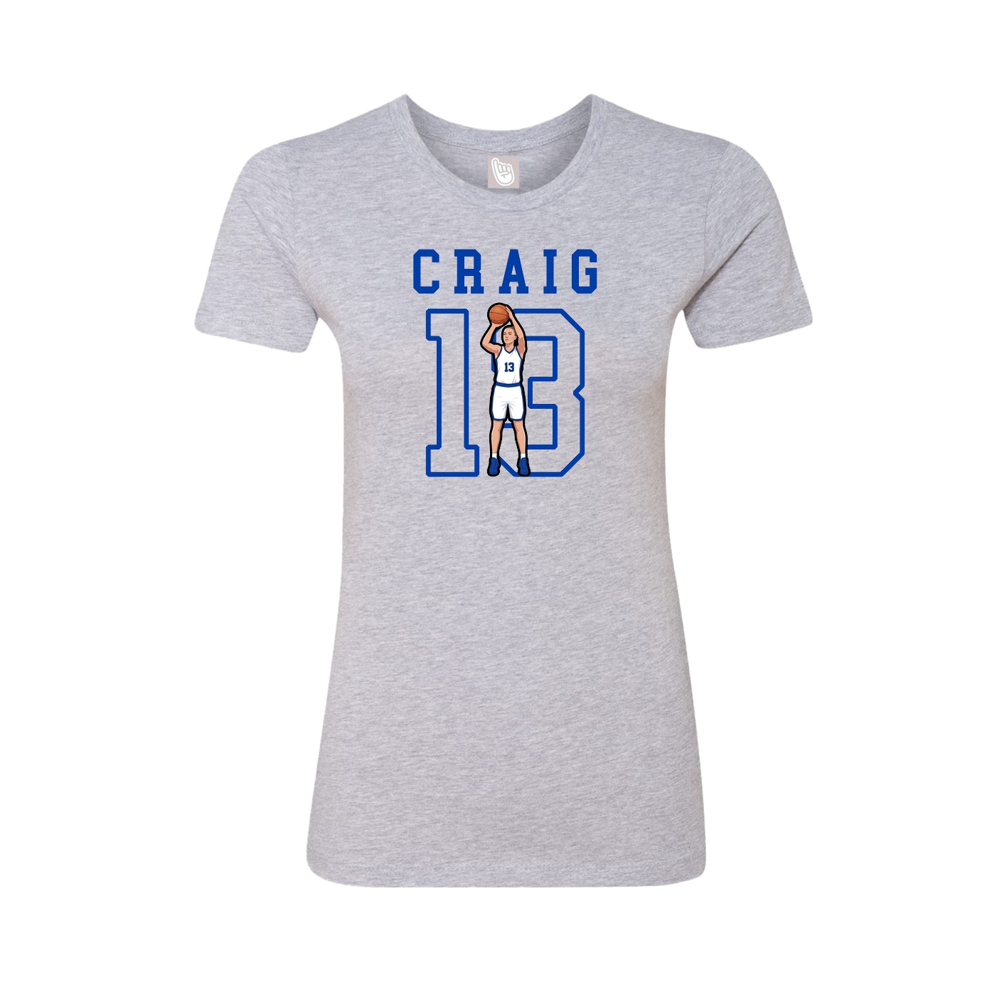 Fitted Women's Tee — Shirsey in Grey