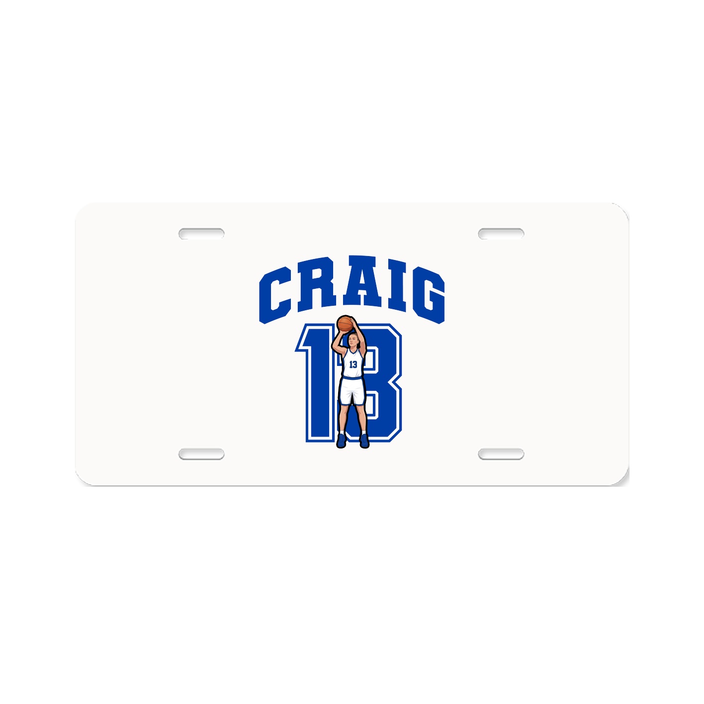 License Plate — Number in Classic