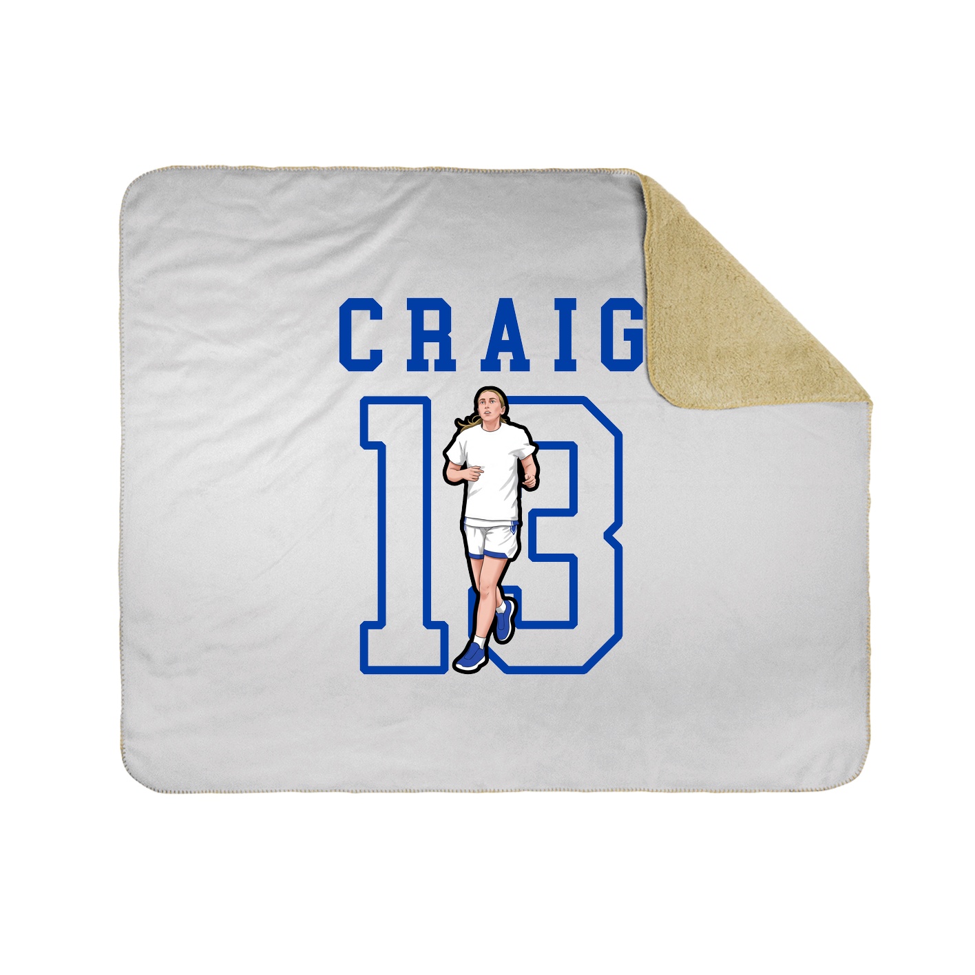 Throw Blanket — Shirsey in White