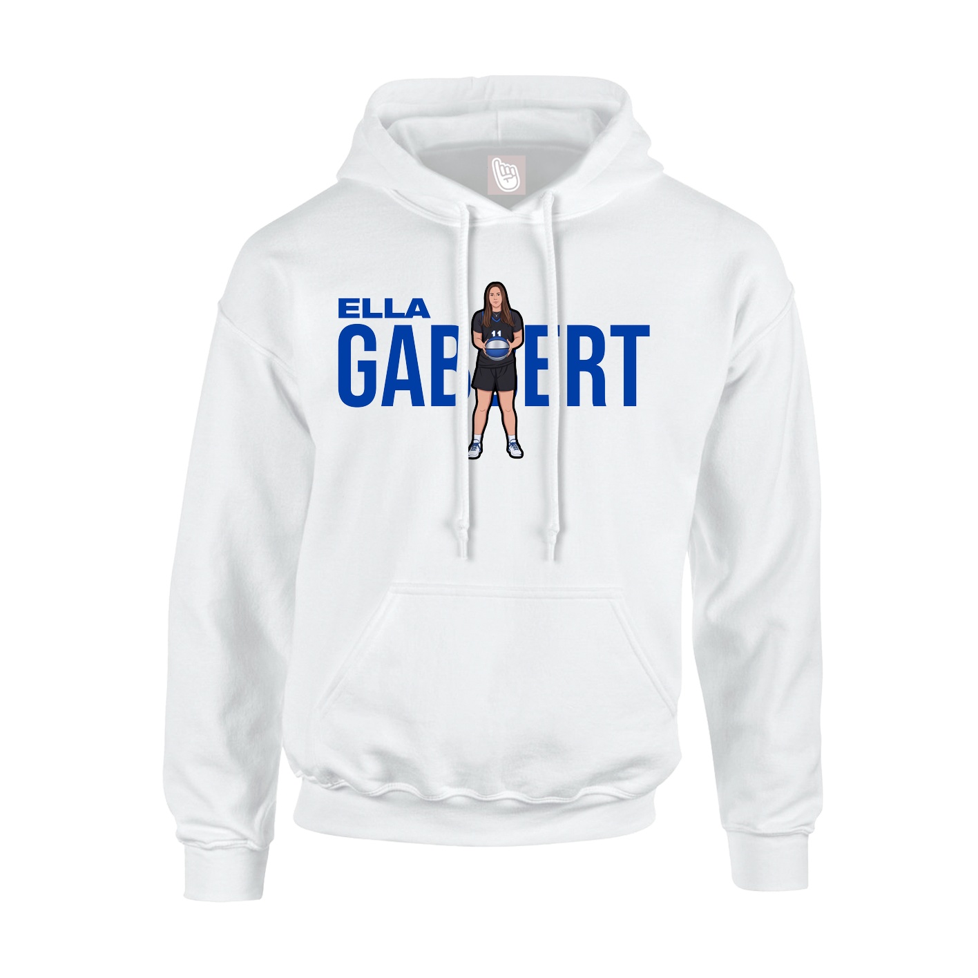 Hoodie — Player Name in White