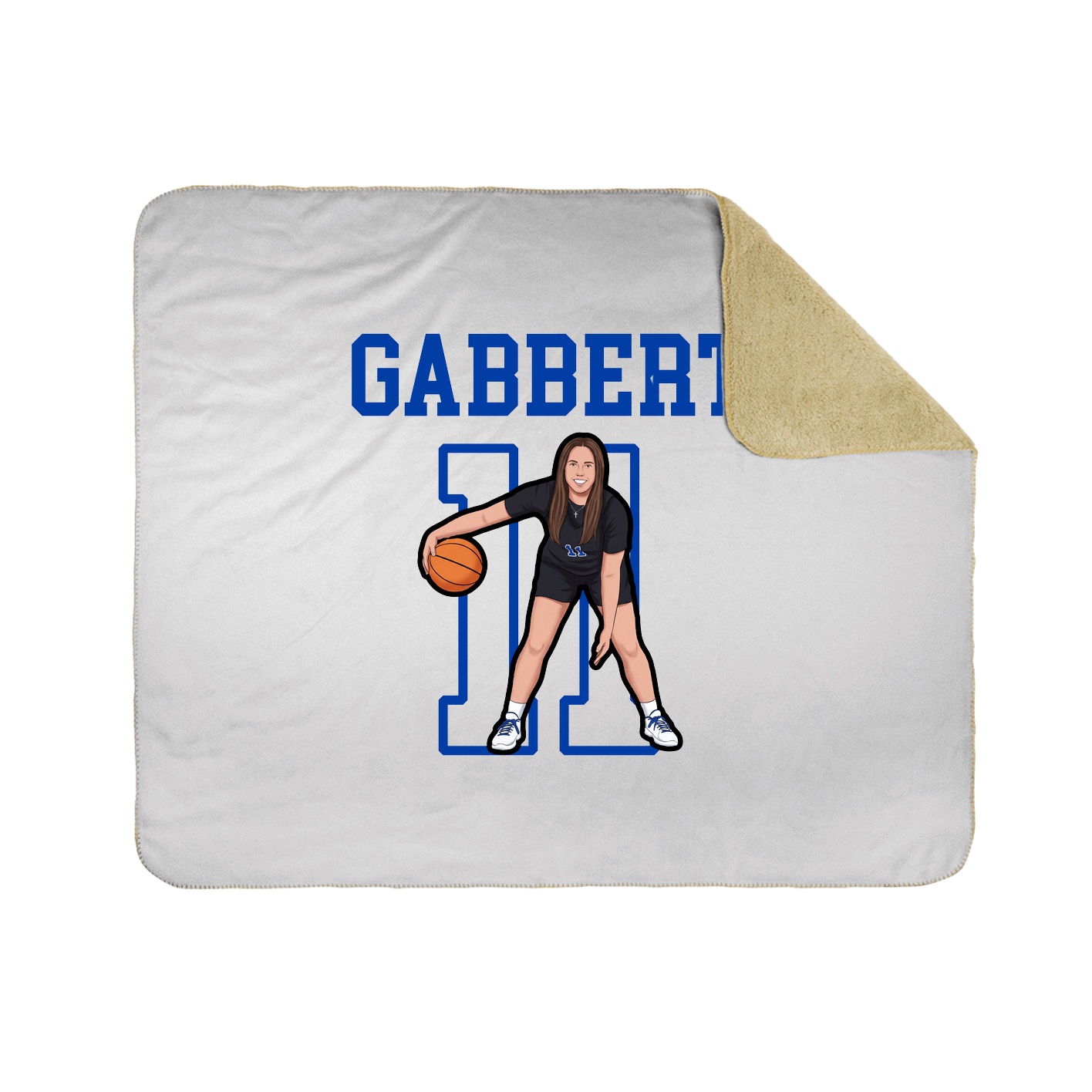 Throw Blanket — Shirsey in White