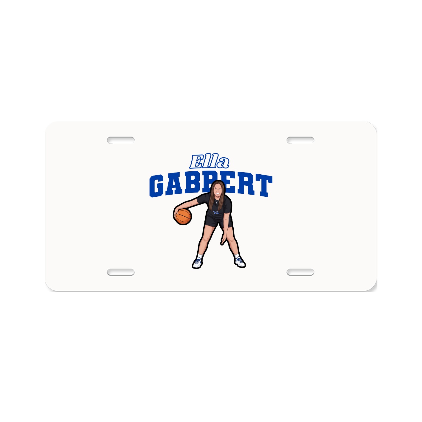 License Plate — Name Arch in Classic