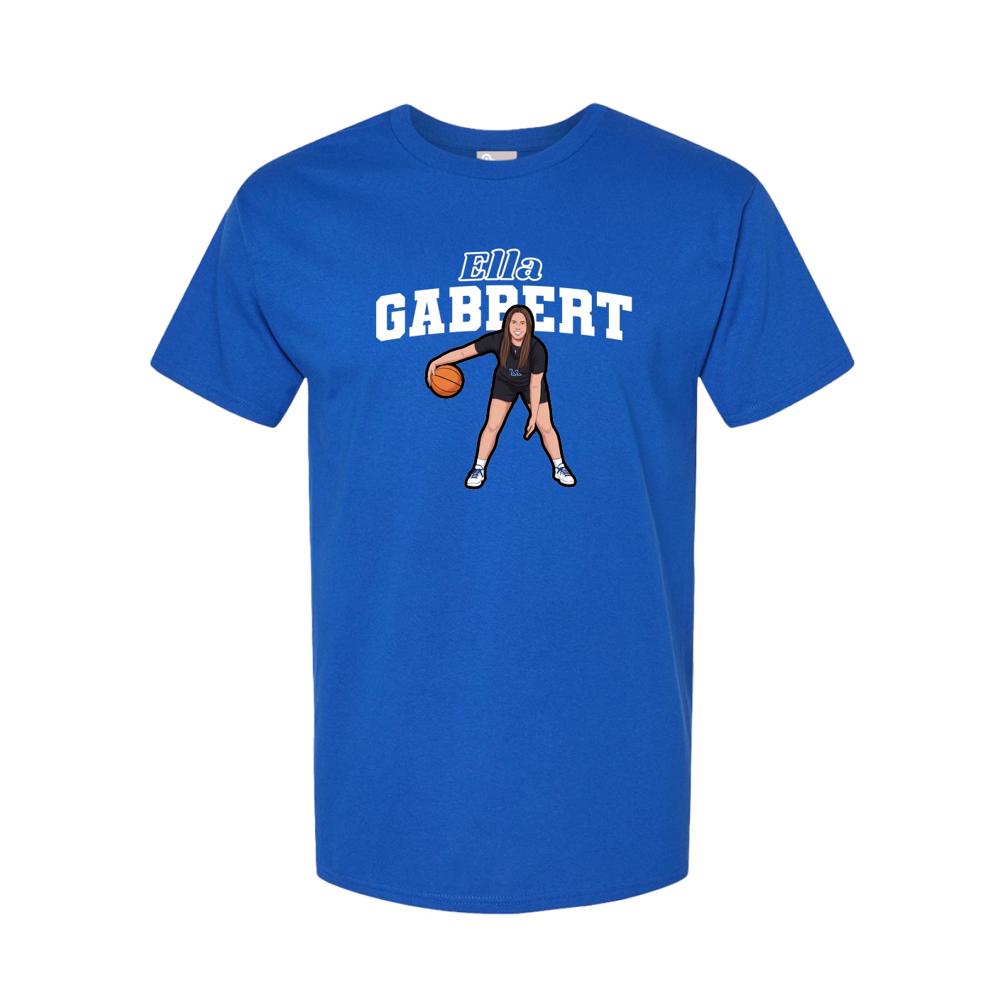 Youth Tee — Name Arch in Royal