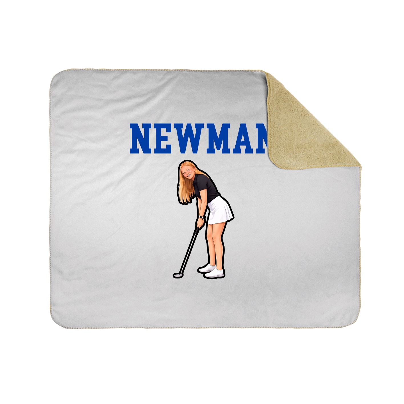 Throw Blanket — Shirsey in White