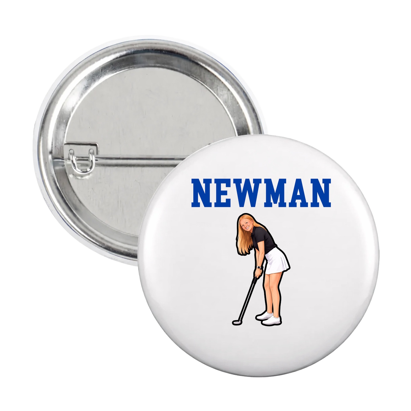 Game Day Button — Shirsey in White
