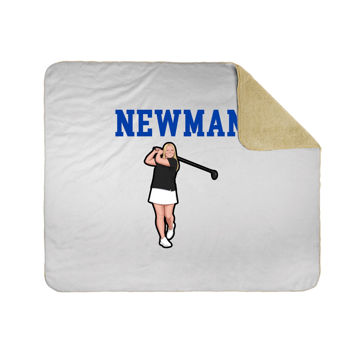 Throw Blanket — Shirsey in White