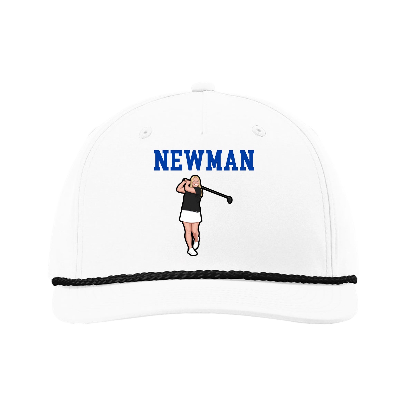 Five-Panel Classic Rope Cap — Shirsey in White