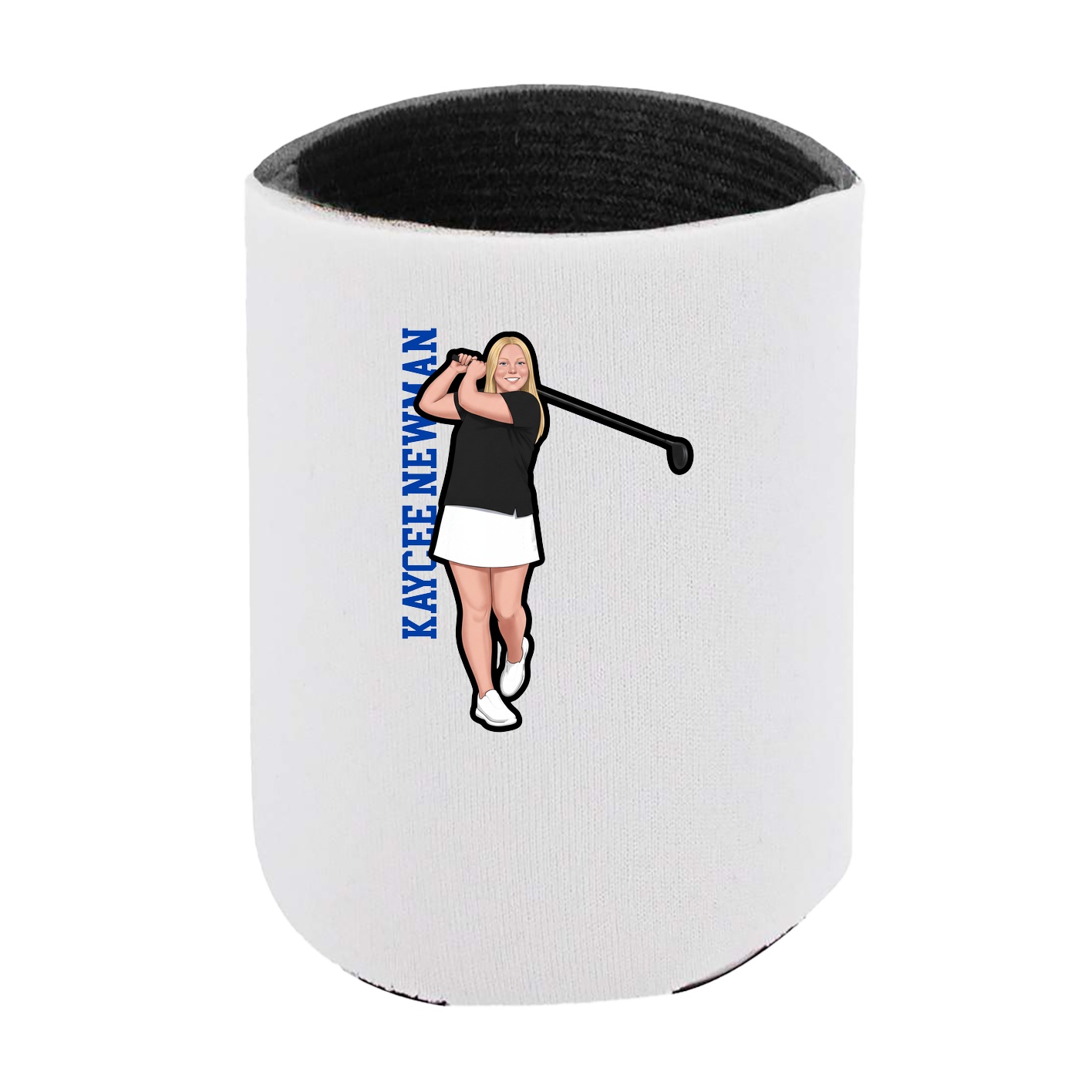 Can Holder — Name Vertical in White