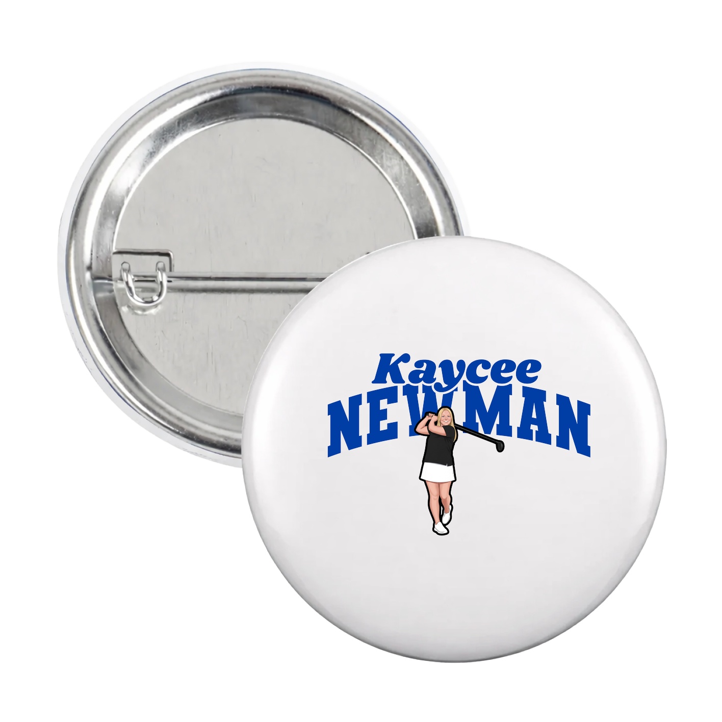 Game Day Button — Signature Arch in White