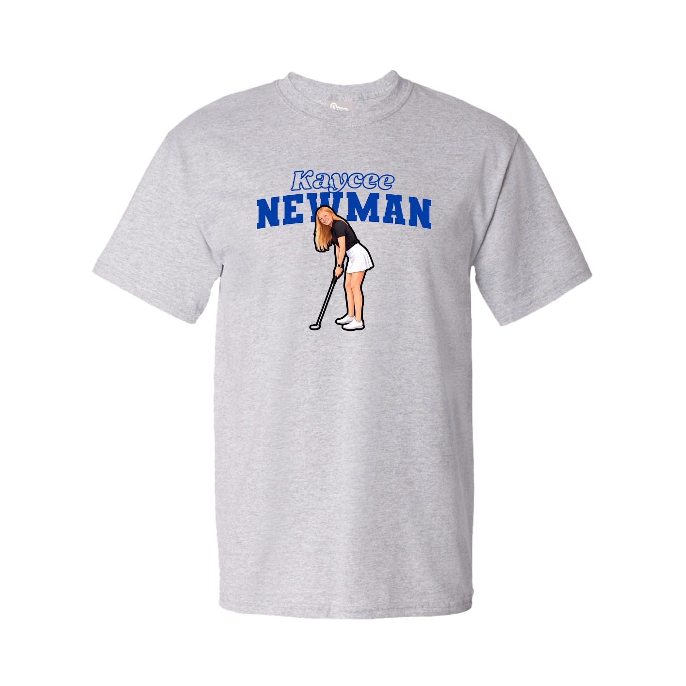 Tee — Name Arch in Grey
