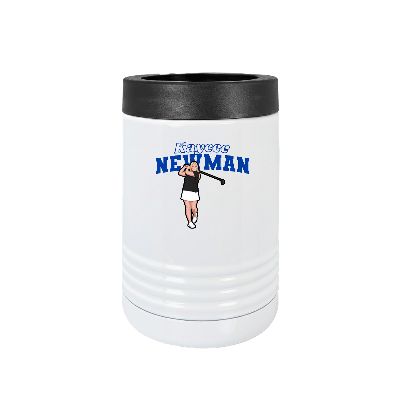 Beverage Holder — Name Arch in White