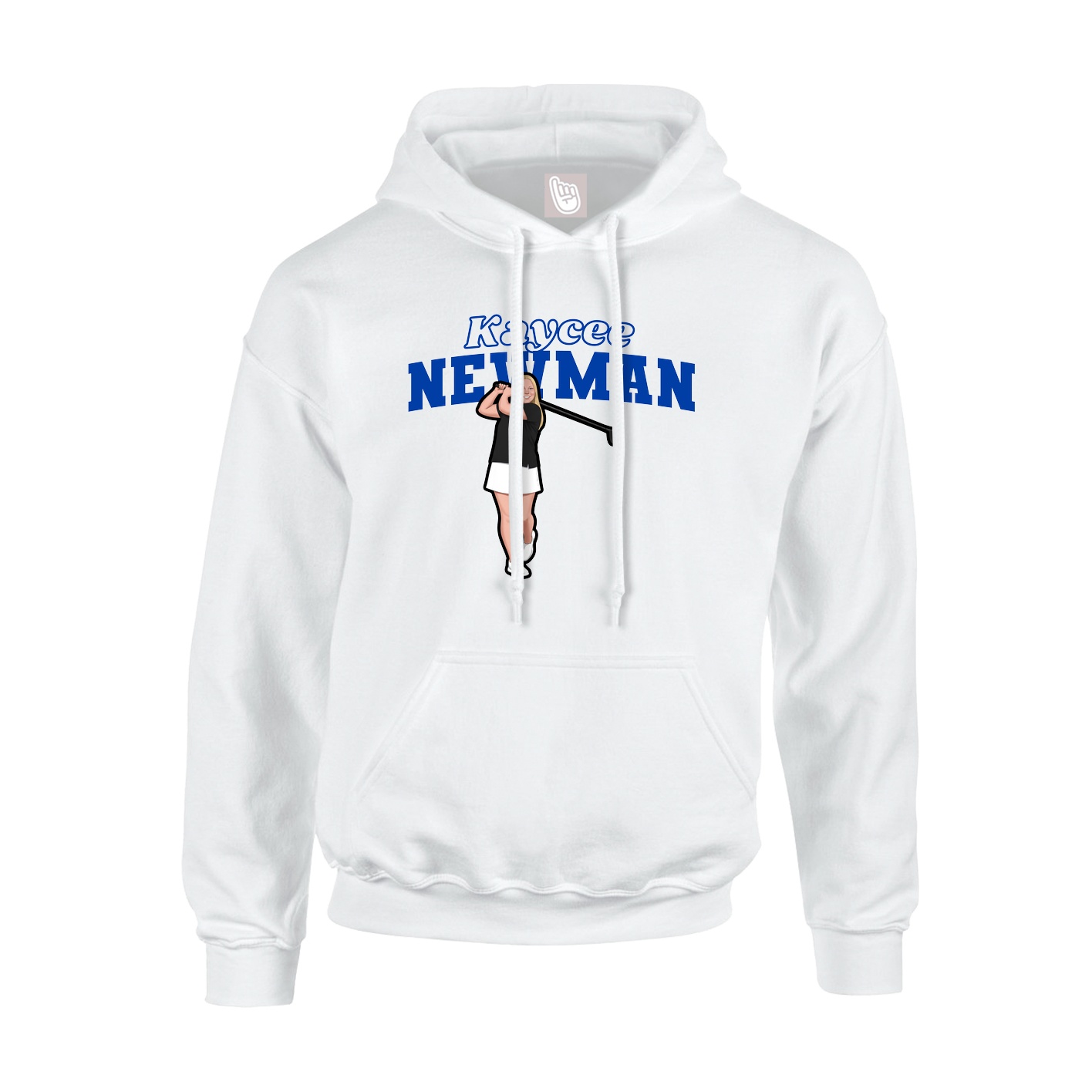 Hoodie — Name Arch in White