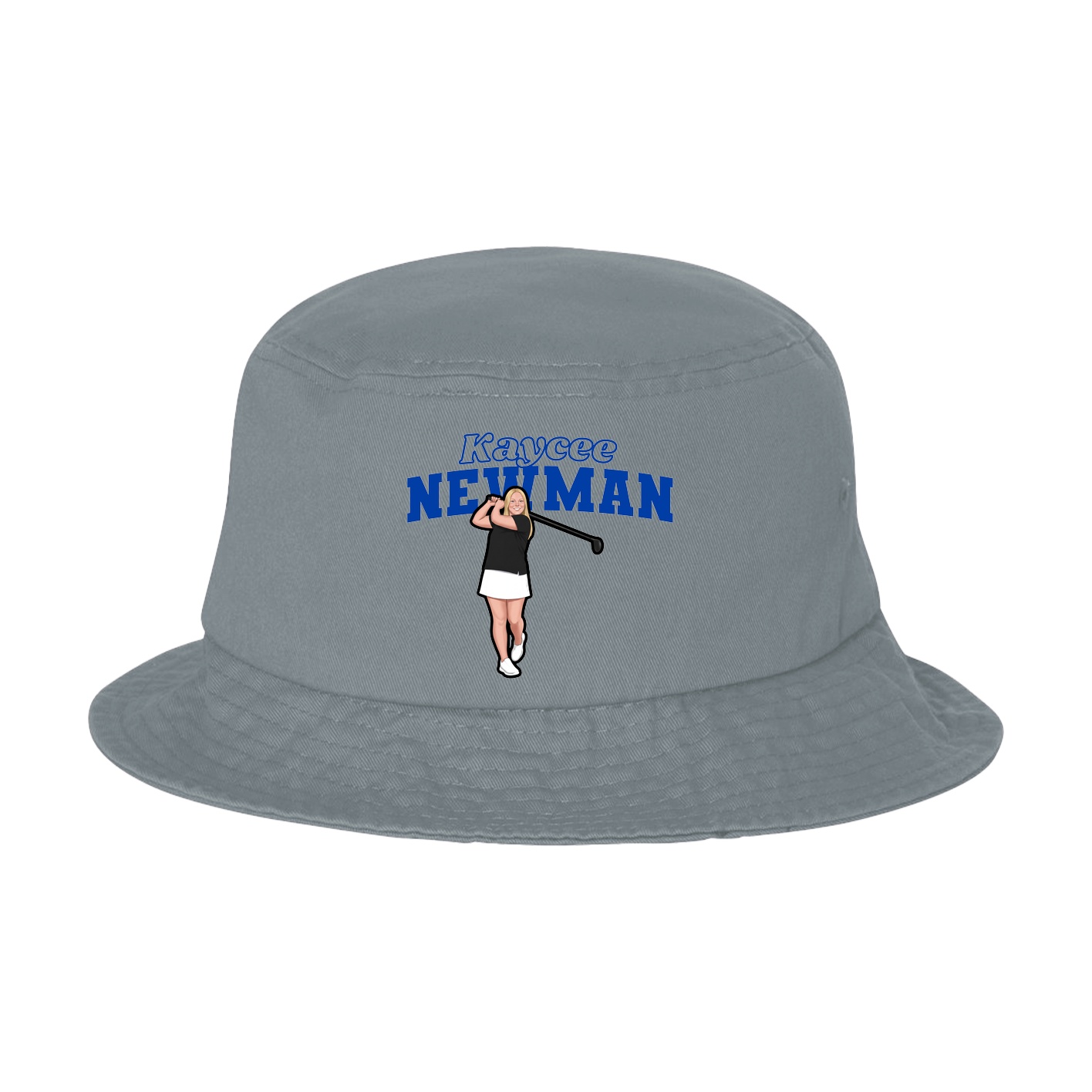 Bucket Cap — Name Arch in Grey