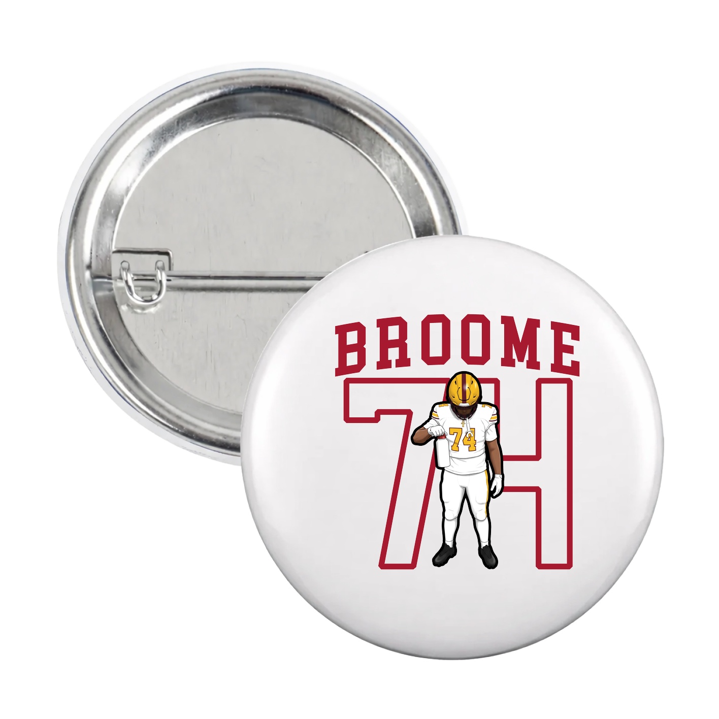 Game Day Button — Shirsey in White
