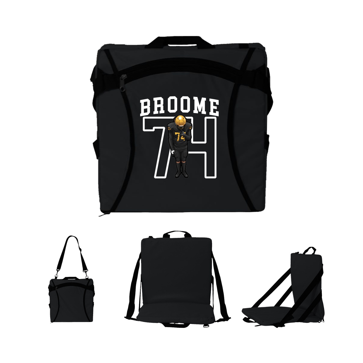 Folding Stadium Seat — Shirsey in Black