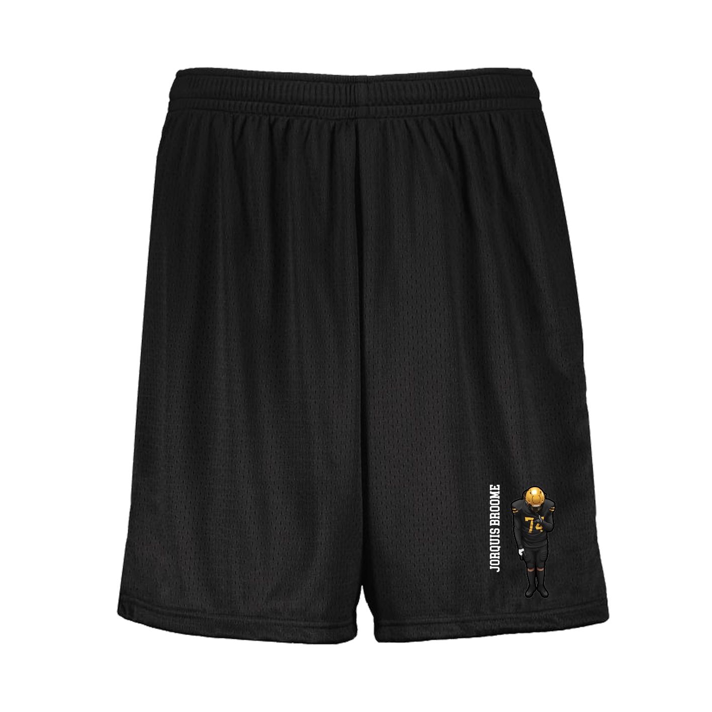 Shorts — Name Vertical in Black