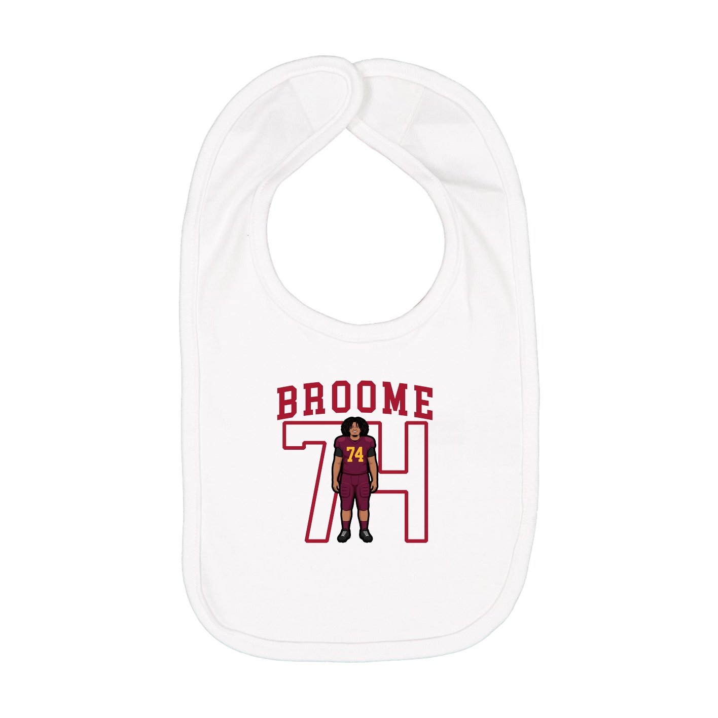 Infant Bib — Shirsey in White