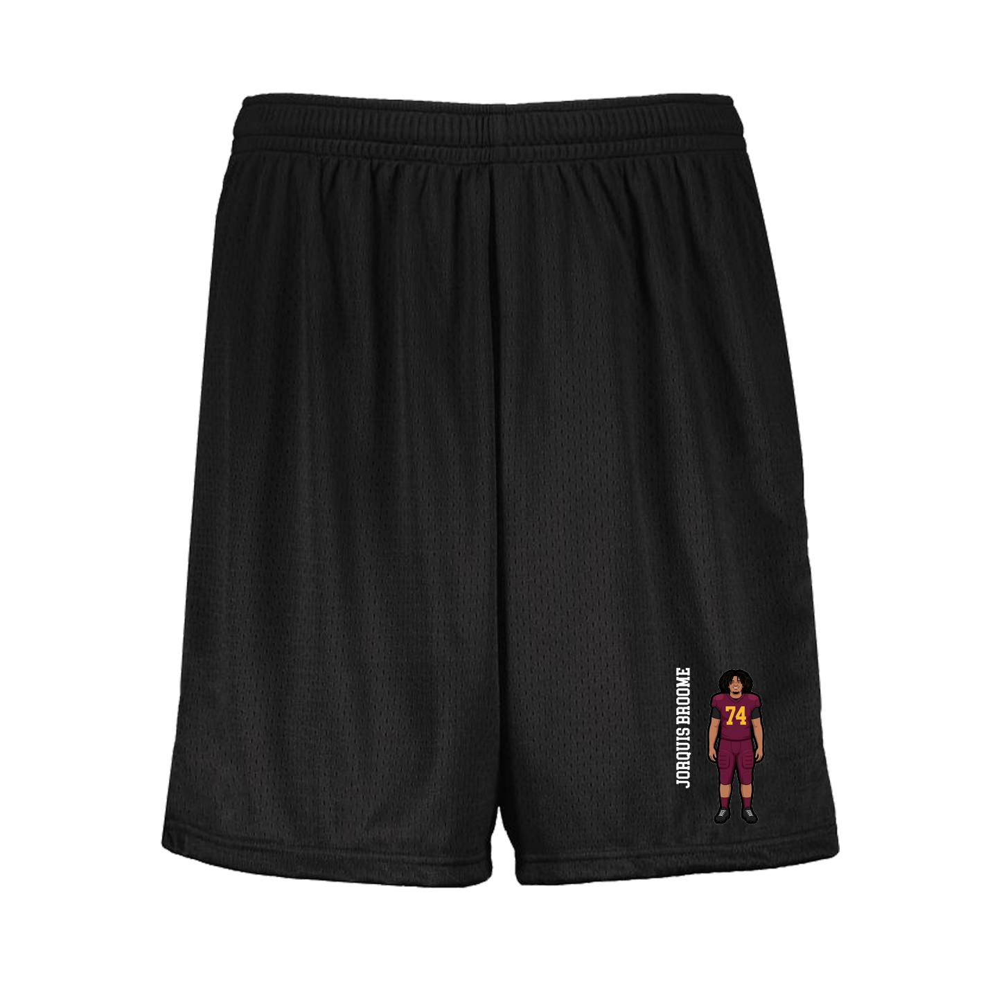 Shorts — Name Vertical in Black
