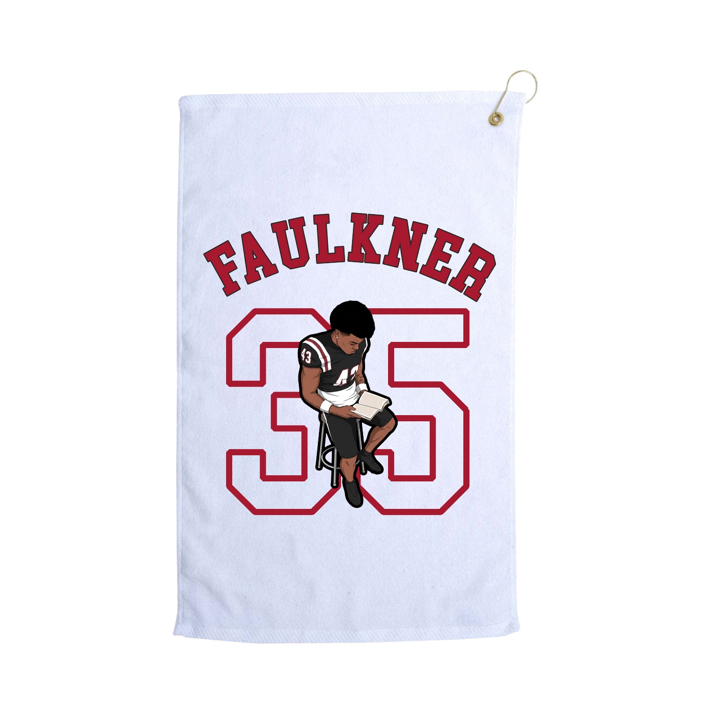 Golf Towel — Shirsey Arch in White