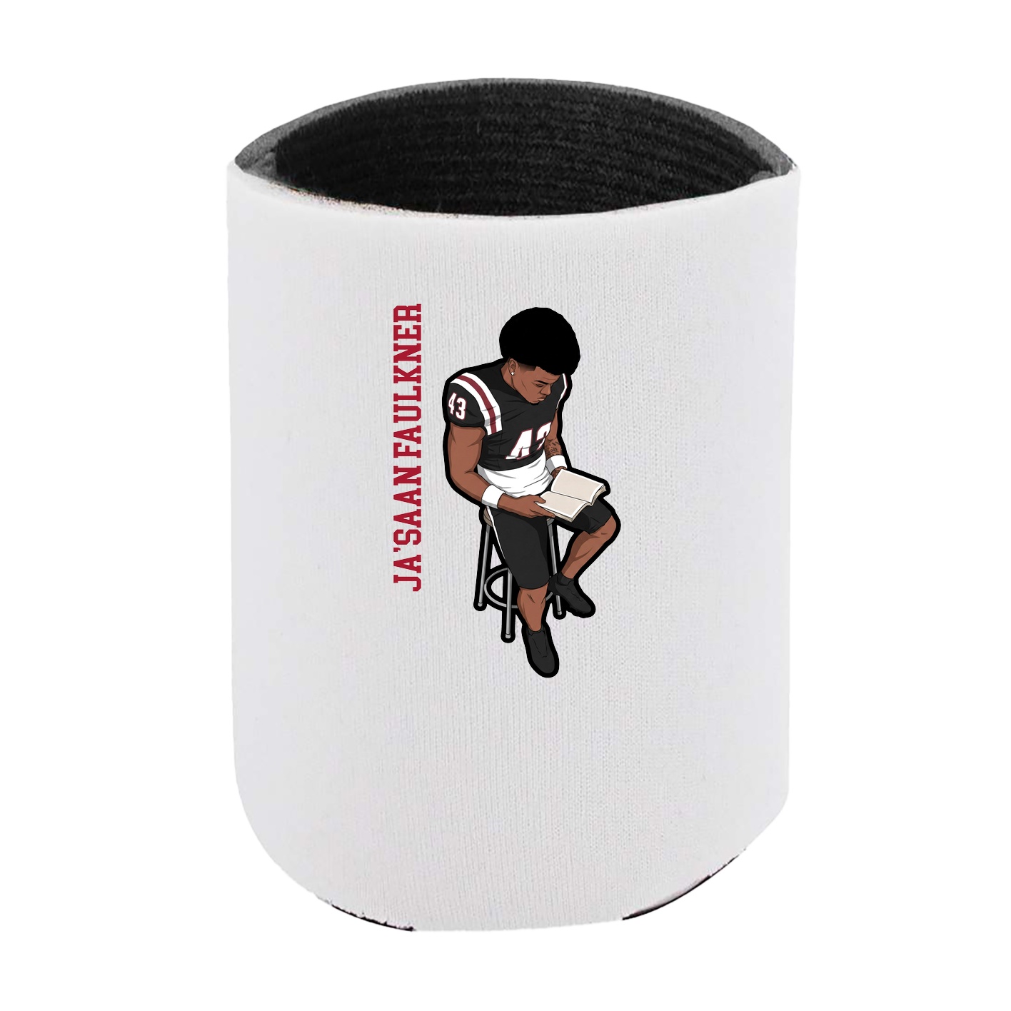 Can Holder — Name Vertical in White