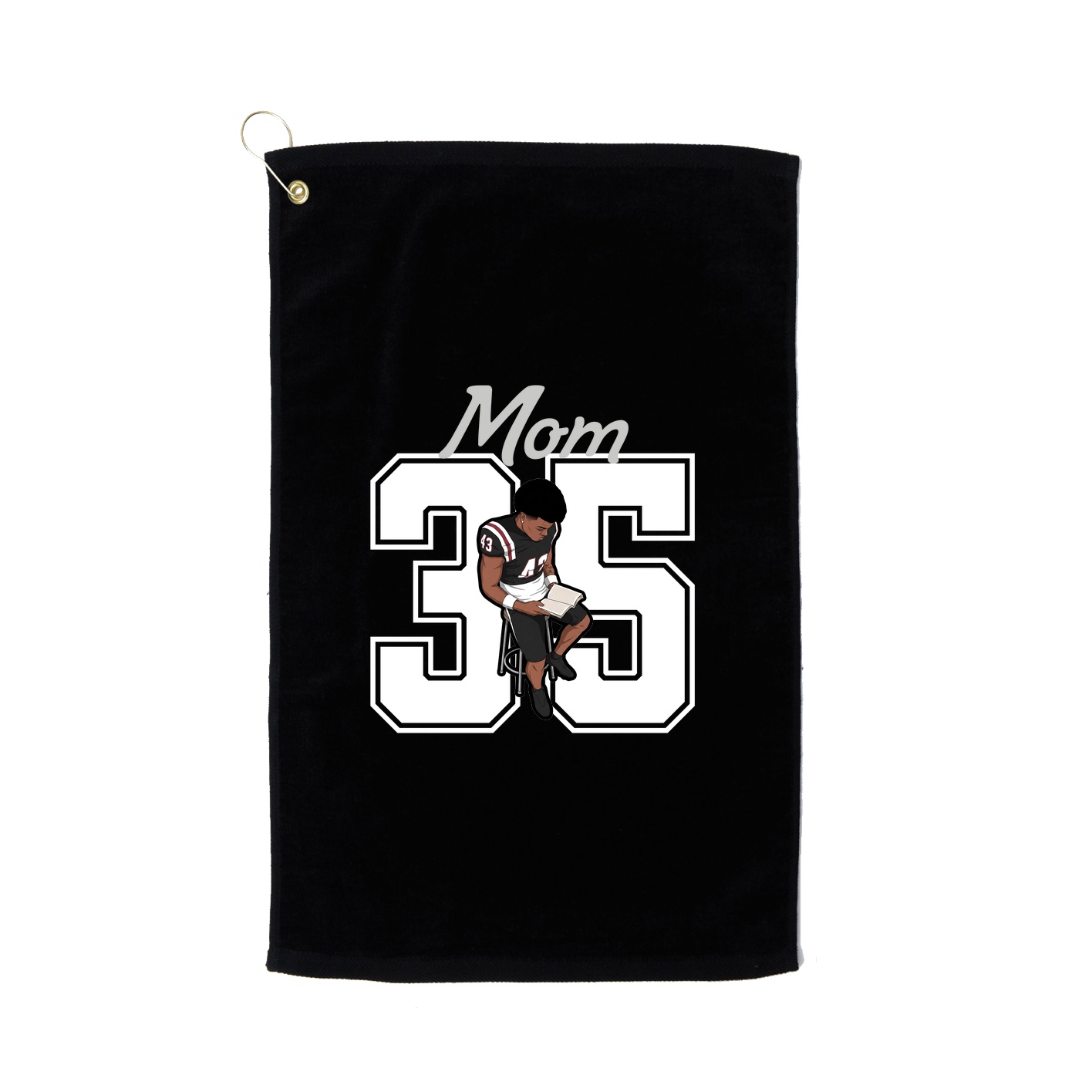 Golf Towel — Mothers Day Shirsey in Black