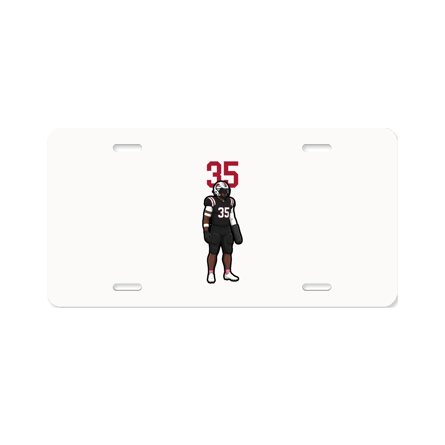 License Plate — Number Top in Classic