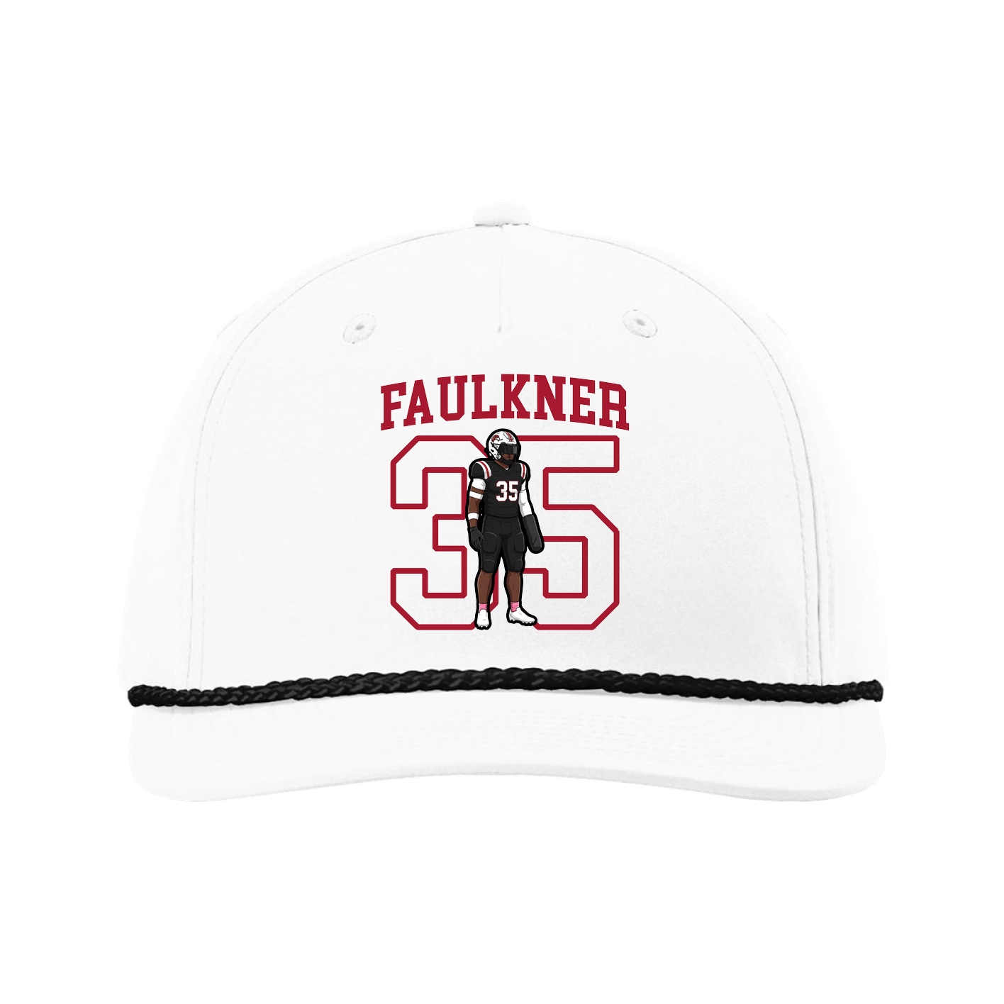 Five-Panel Classic Rope Cap — Shirsey in White
