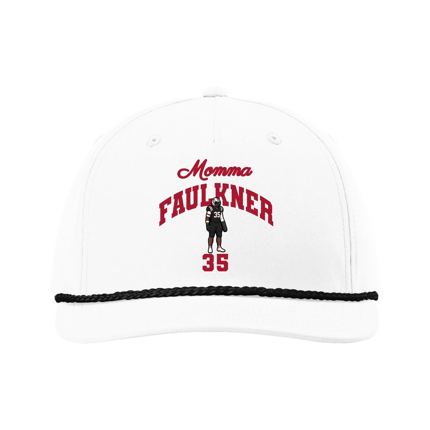 Five-Panel Classic Rope Cap — Mothers Day Arch in White