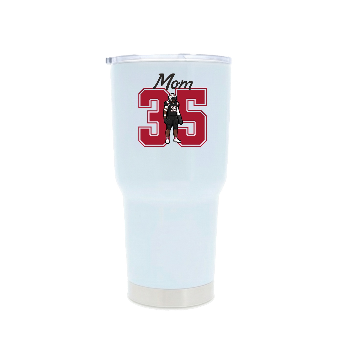 30oz Stainless Steel Tumbler — Mothers Day Shirsey in White