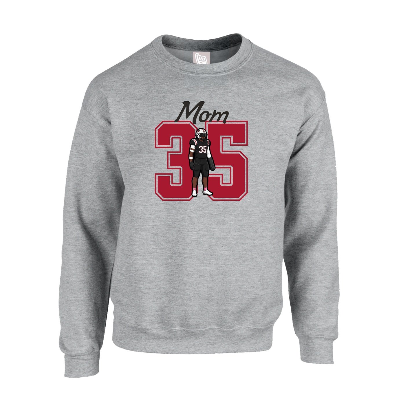 Fleece Crew — Mothers Day Shirsey in Grey
