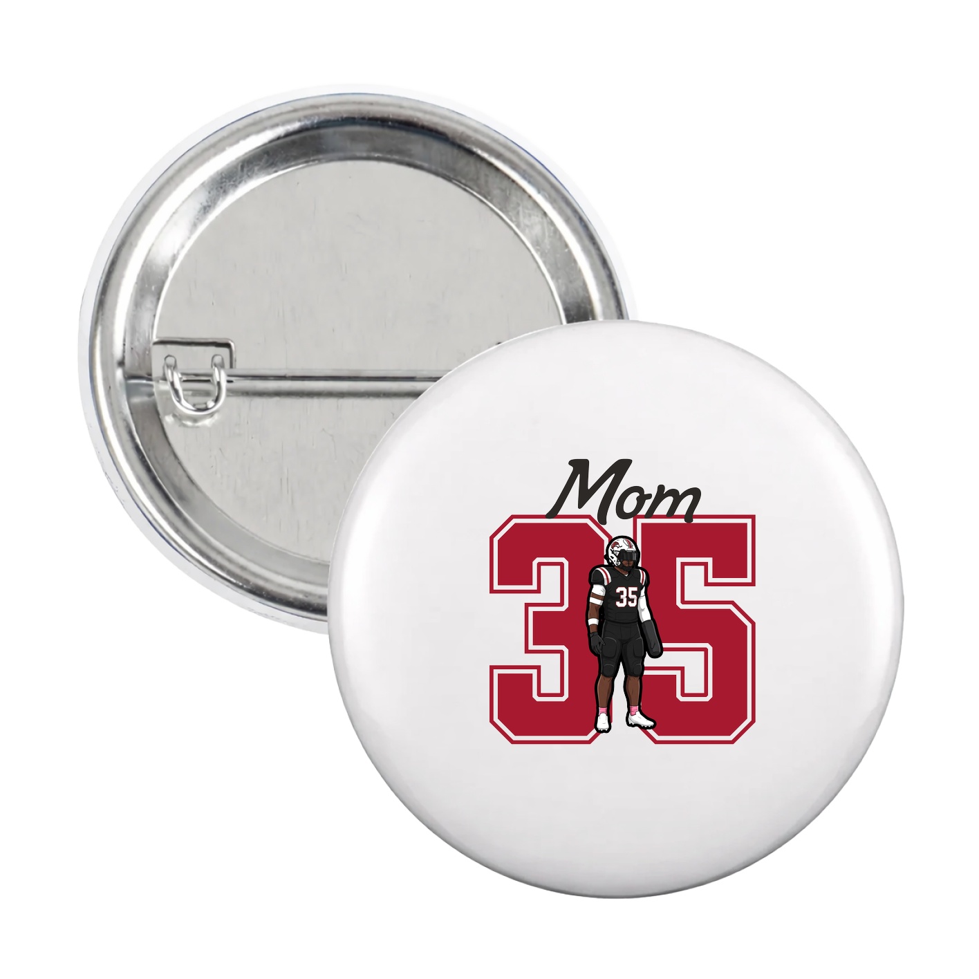 Game Day Button — Mothers Day Shirsey in White