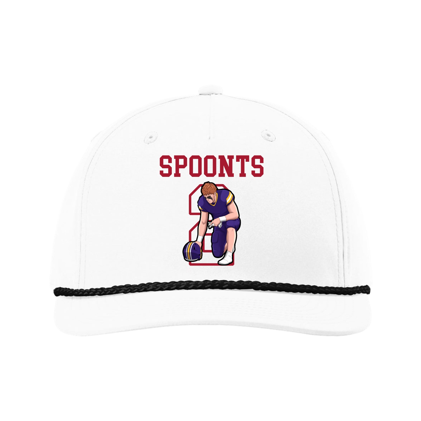 Five-Panel Classic Rope Cap — Shirsey in White