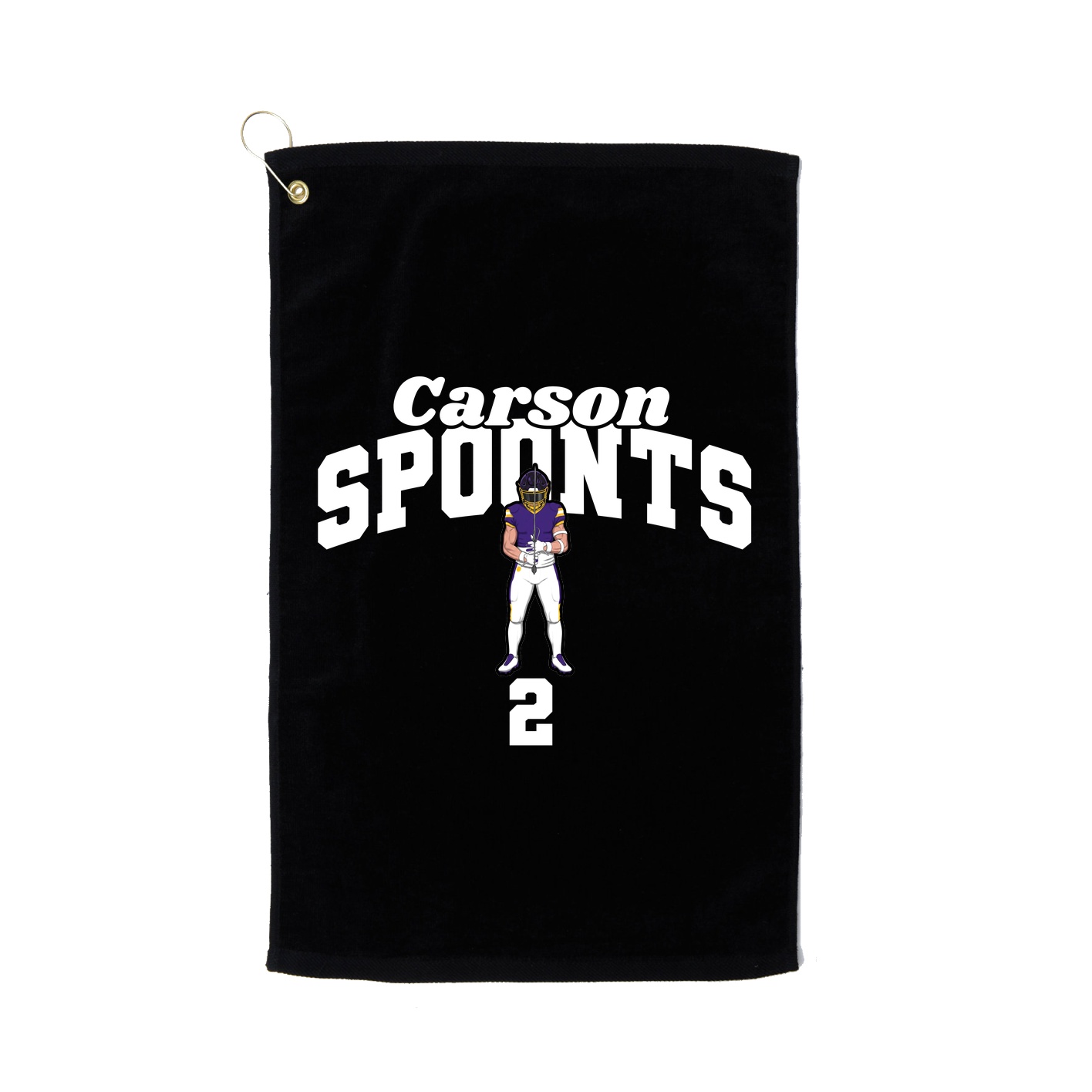 Golf Towel — Signature Arch in Black