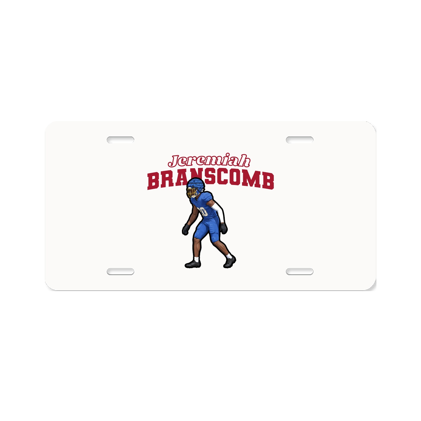 License Plate — Name Arch in Classic