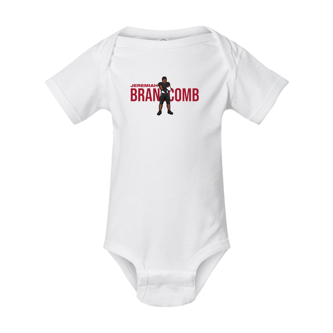 Baby Onesie — Player Name in White