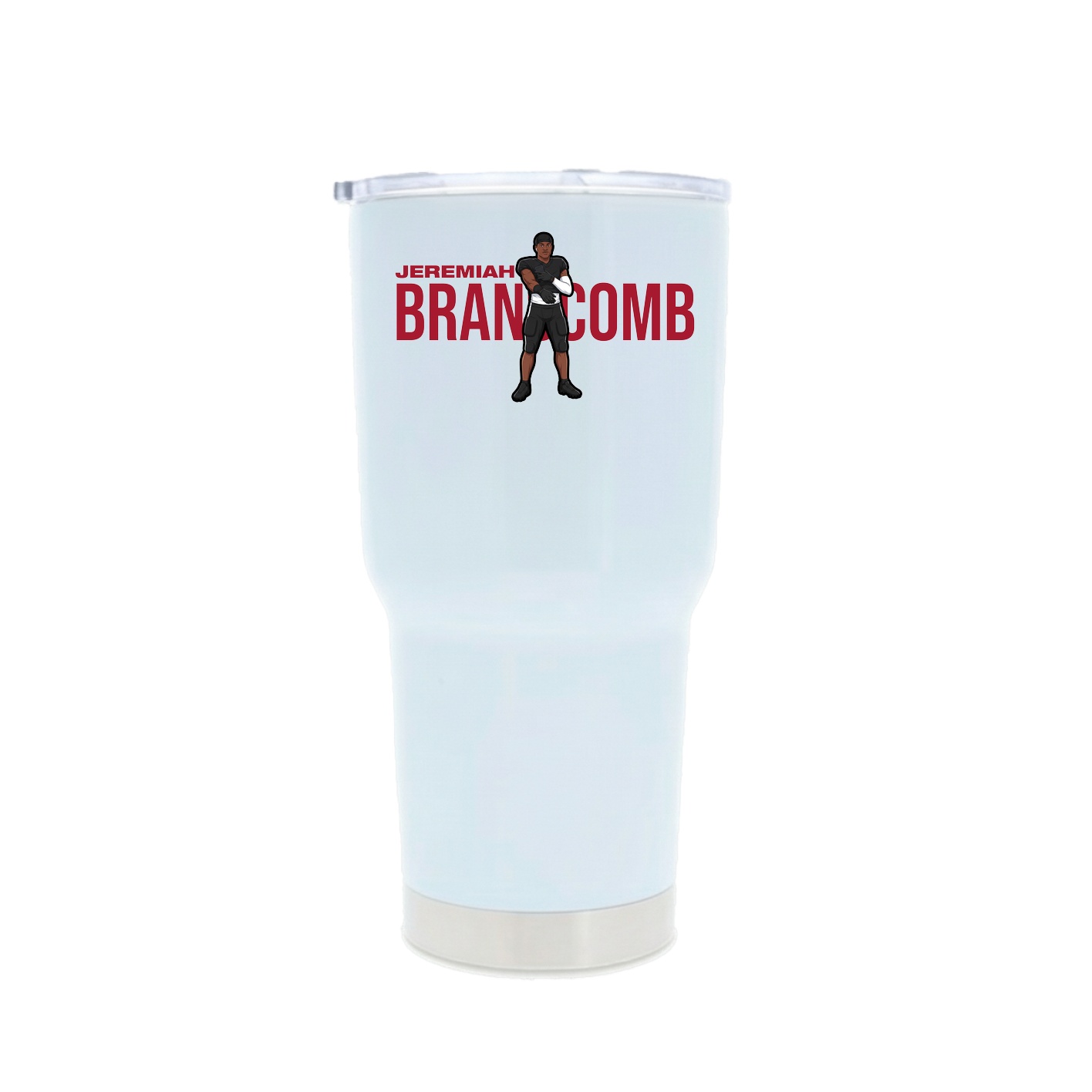 30oz Stainless Steel Tumbler — Player Name in White