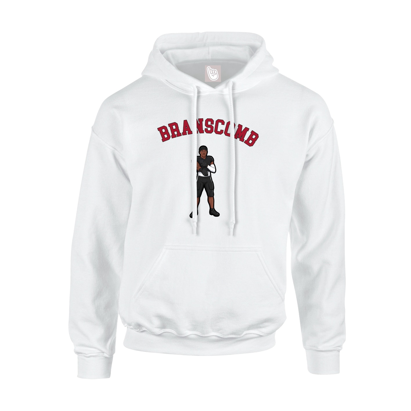 Youth Hoodie — Shirsey Arch in White