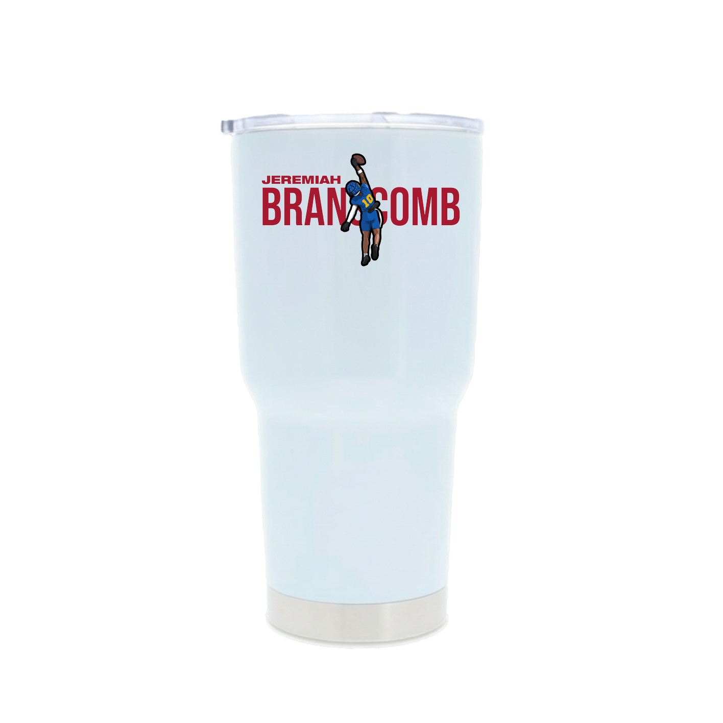 30oz Stainless Steel Tumbler — Player Name in White