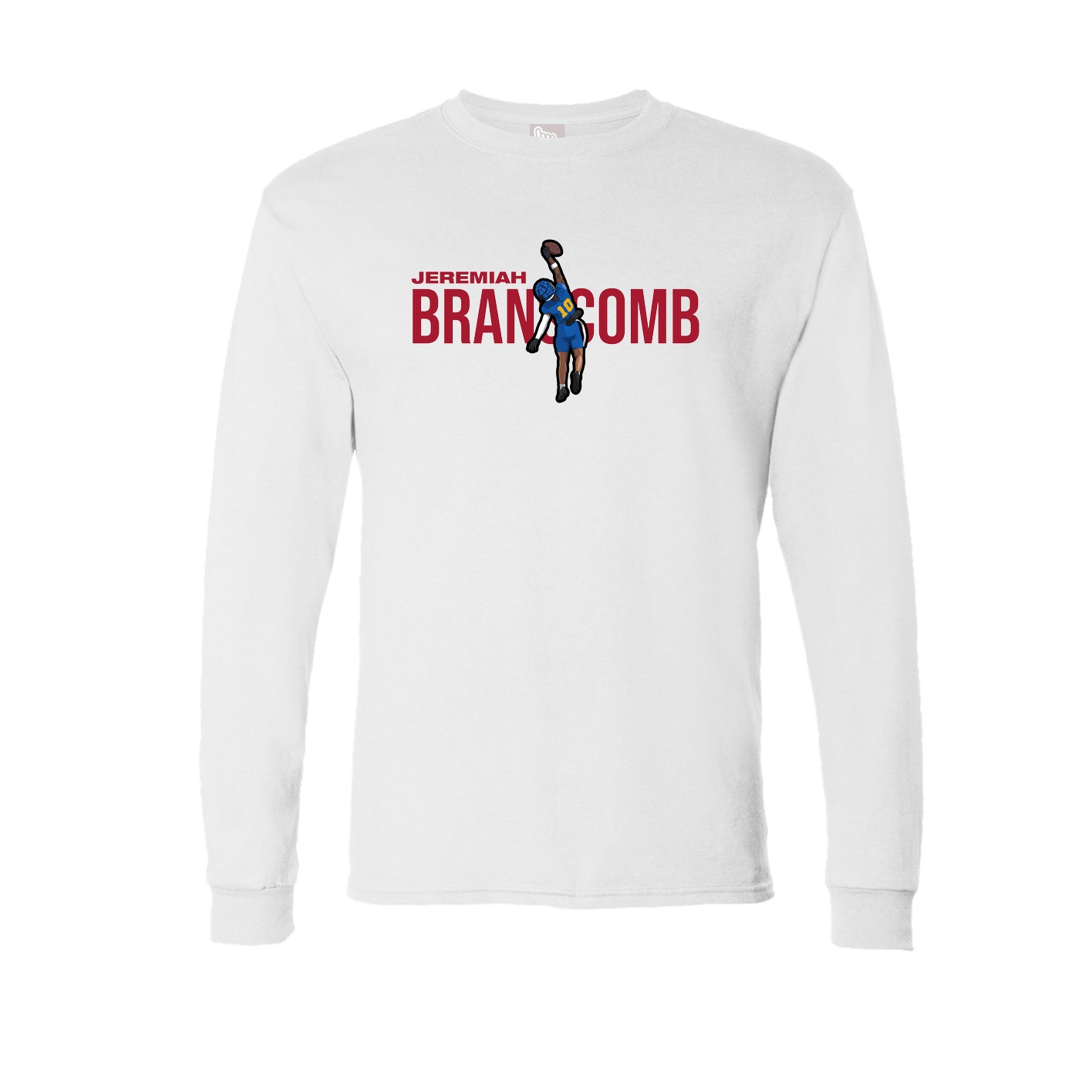 Long Sleeve Tee — Player Name in White