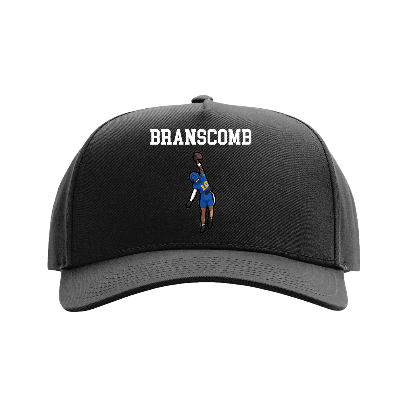 Full Fabric Five-Panel Champ Cap — Shirsey in Black