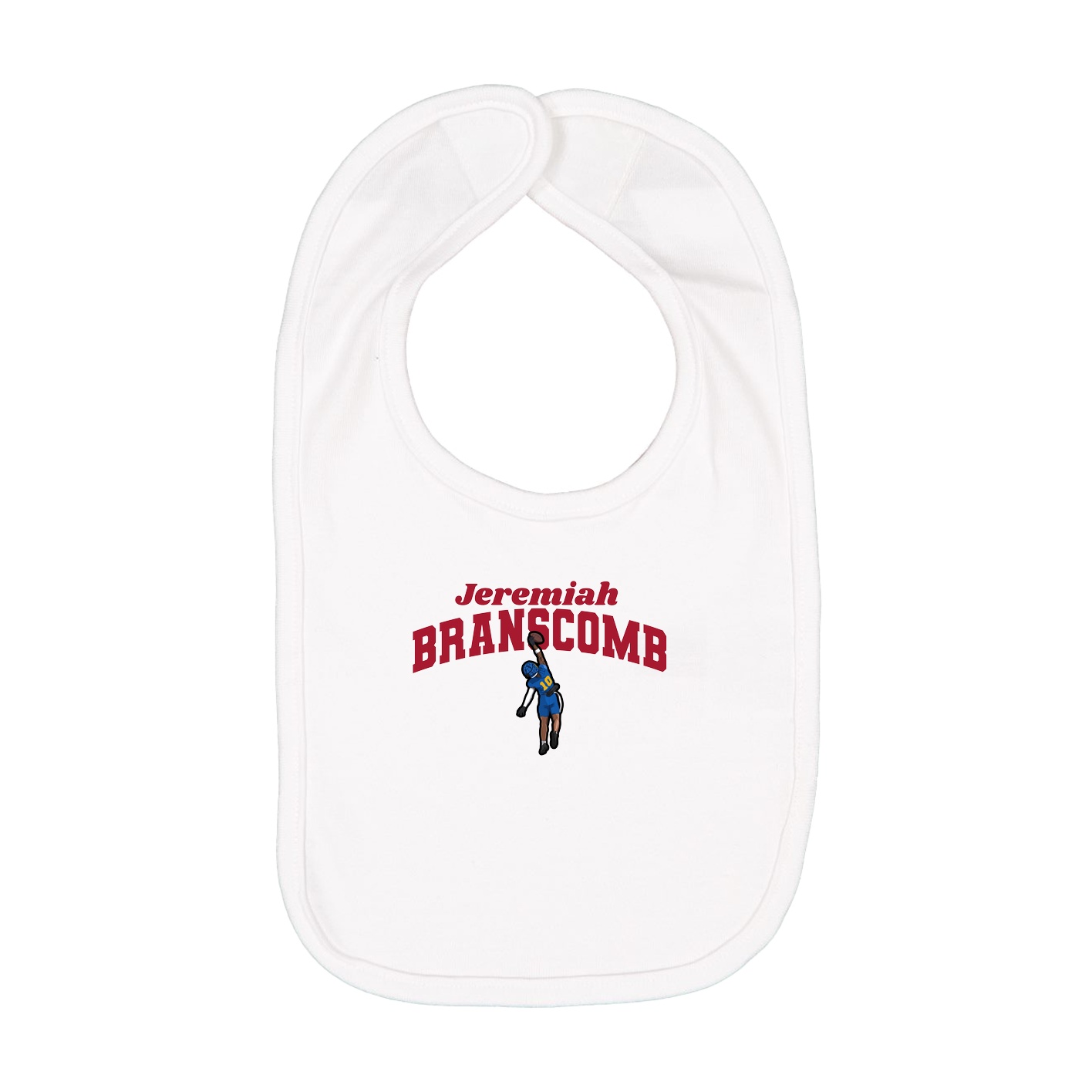 Infant Bib — Signature Arch in White